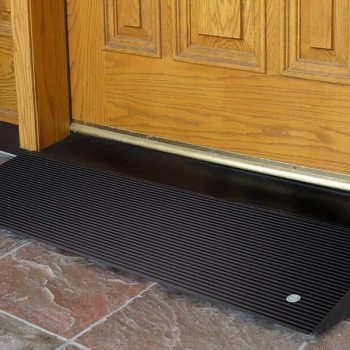 Rubber angled entry mat in toronto mobility specialties angled entry mat modular entry ramp