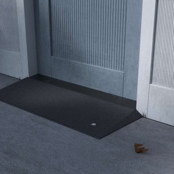 Rubber angled entry mat in toronto mobility specialties angled entry mat modular entry ramp